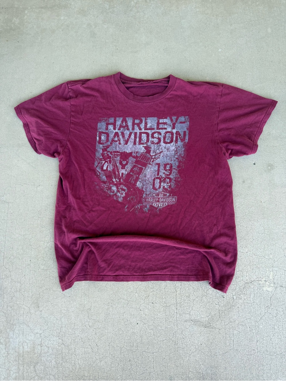 Harley-Davidson Roanoke Valley Double-Sided Graphic T-Shirt Size Medium